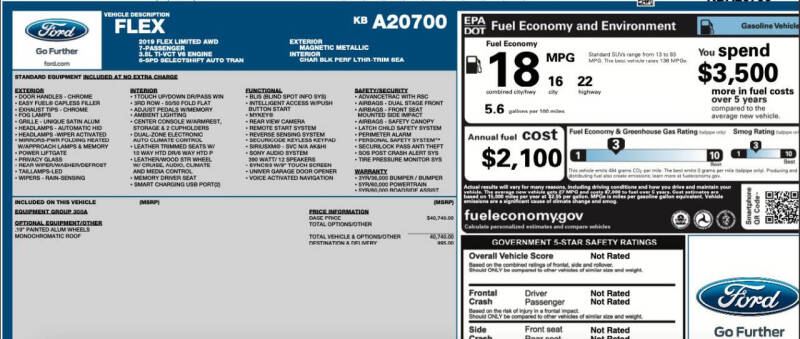 2019 Ford Flex Limited