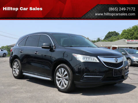 2014 Acura MDX for sale at Hilltop Car Sales in Knoxville TN