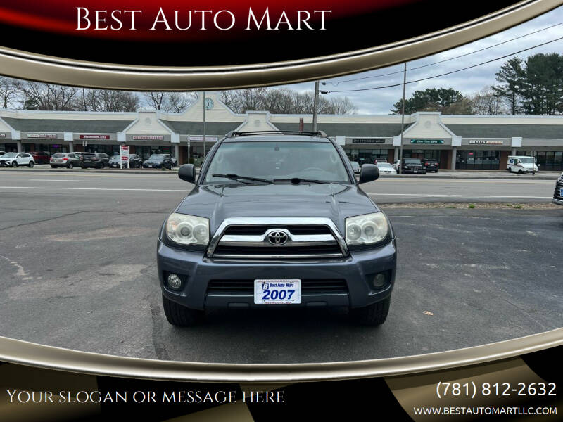 2007 Toyota 4Runner for sale at Best Auto Mart in Weymouth MA