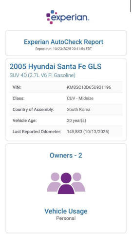 2005 Hyundai Santa Fe GLS