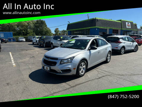 2016 Chevrolet Cruze Limited for sale at All In Auto Inc in Palatine IL