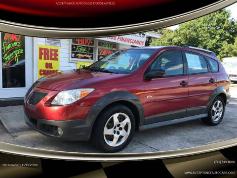 2005 Pontiac Vibe for sale at Acceptance Auto Sales Douglasville in Douglasville GA