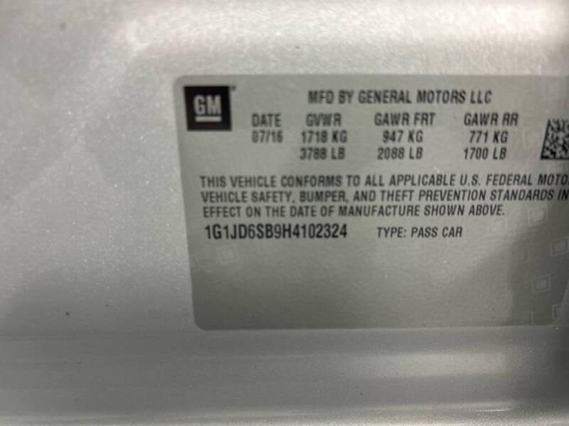 2017 Chevrolet Sonic LT Auto