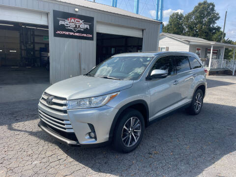 2019 Toyota Highlander for sale at Jack Foster Used Cars LLC in Honea Path SC