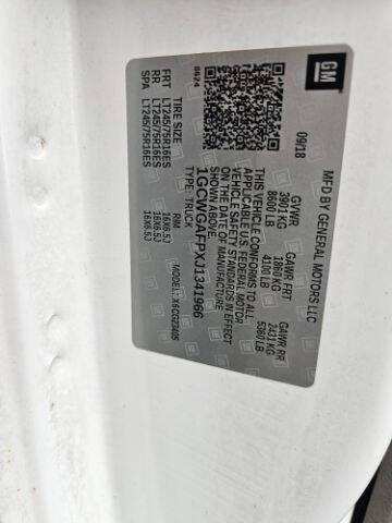 2018 Chevrolet Express 2500