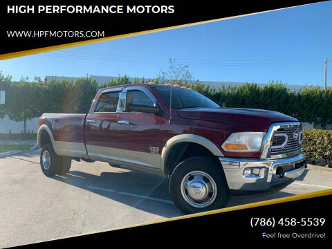 2011 RAM Ram Pickup 3500 for sale at HIGH PERFORMANCE MOTORS in Hollywood FL