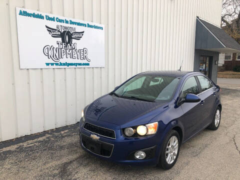 2014 Chevrolet Sonic for sale at Team Knipmeyer in Beardstown IL