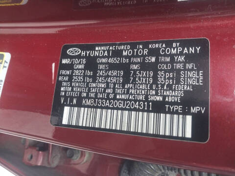 2016 Hyundai Tucson Sport