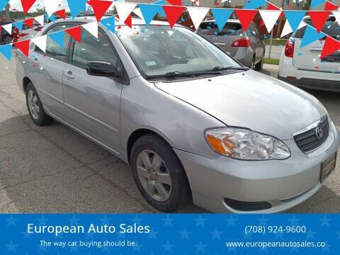 2006 Toyota Corolla for sale at European Auto Sales in Bridgeview IL