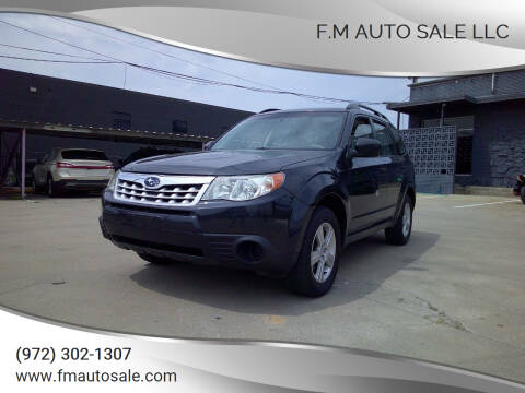 2013 Subaru Forester for sale at F.M Auto Sale LLC in Dallas TX