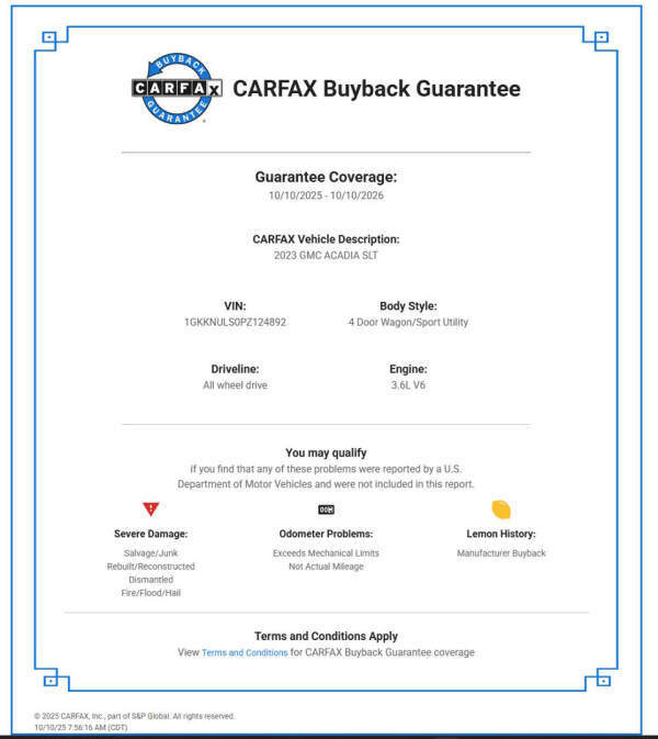 2023 GMC Acadia SLT