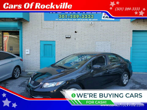 2015 Honda Civic for sale at Cars Of Rockville in Rockville MD