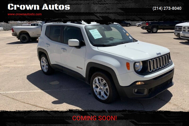 2018 Jeep Renegade for sale at Crown Autos in Corinth TX