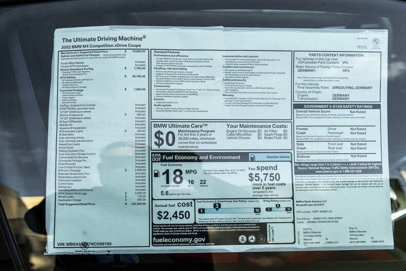 2022 BMW M4 Competition xDrive