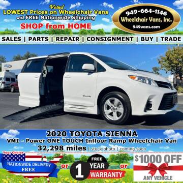 2020 Toyota Sienna for sale at Wheelchair Vans Inc in Laguna Hills CA