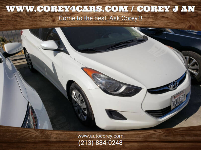 2013 Hyundai Elantra for sale at WWW.COREY4CARS.COM / COREY J AN in Los Angeles CA