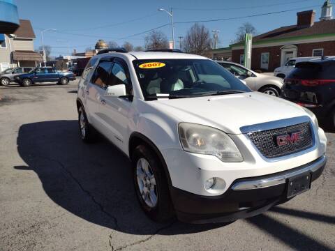 2007 GMC Acadia for sale at BELLEFONTAINE MOTOR SALES in Bellefontaine OH