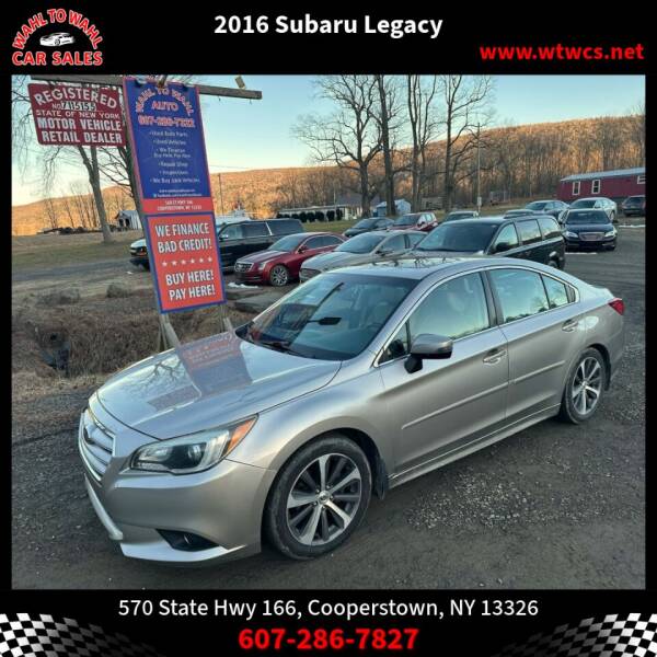 2016 Subaru Legacy for sale at Wahl to Wahl Car Sales in Cooperstown NY