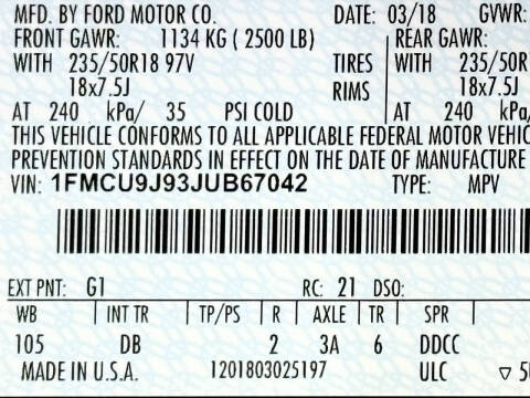 2018 Ford Escape Titanium