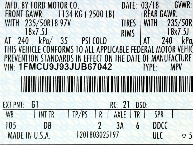 2018 Ford Escape Titanium