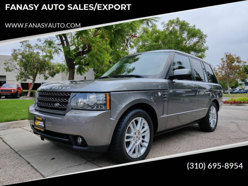 2011 Land Rover Range Rover for sale at FANASY AUTO SALES/EXPORT in Yorba Linda CA