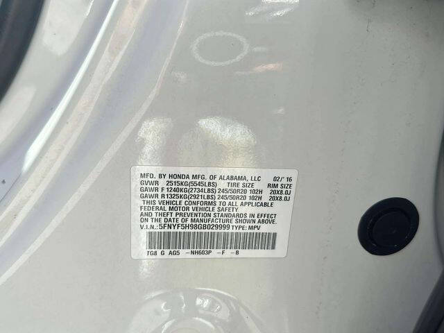 2016 Honda Pilot Touring