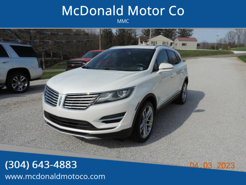 2015 Lincoln MKC for sale at McDonald Motor Co in Harrisville WV