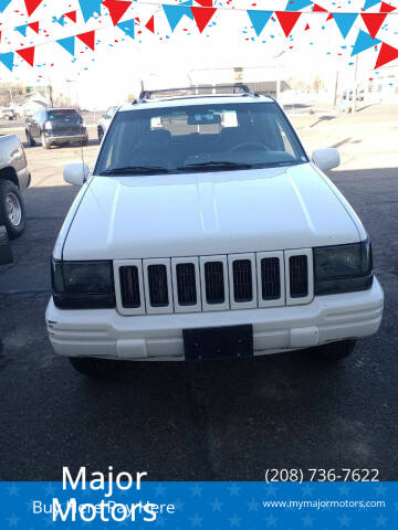 1996 Jeep Grand Cherokee for sale at Major Motors in Twin Falls ID