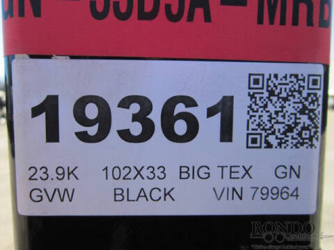 2025 Big Tex Trailer Gooseneck 22GN-33D5A-MRBK
