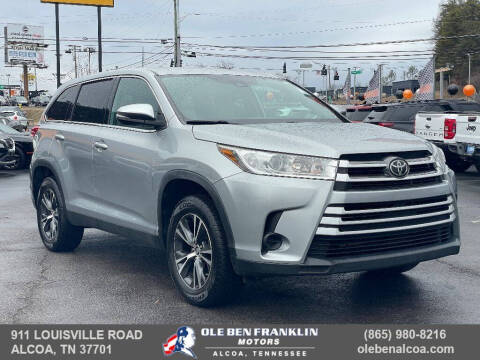 2019 Toyota Highlander for sale at Ole Ben Franklin Motors KNOXVILLE - Alcoa in Alcoa TN