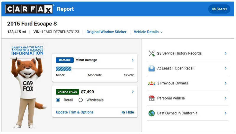 2015 Ford Escape S