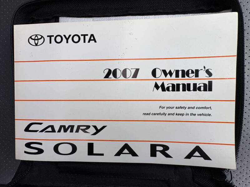 2007 Toyota Camry Solara SLE V6