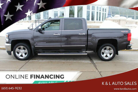 2016 Chevrolet Silverado 1500 for sale at K & L Auto Sales in Saint Paul MN