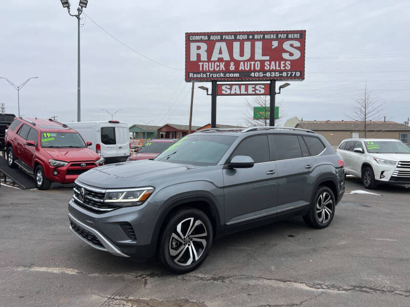 2022 Volkswagen Atlas for sale at RAUL'S TRUCK & AUTO SALES, INC in Oklahoma City OK