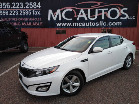 2015 Kia Optima for sale at MC Autos LLC in Pharr TX