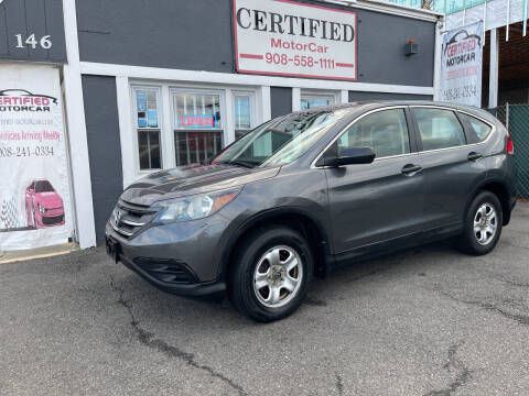 2014 Honda CR-V for sale at CERTIFIED MOTORCAR LLC in Roselle Park NJ