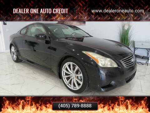 2008 Infiniti G37 for sale at Dealer One Auto Credit in Oklahoma City OK