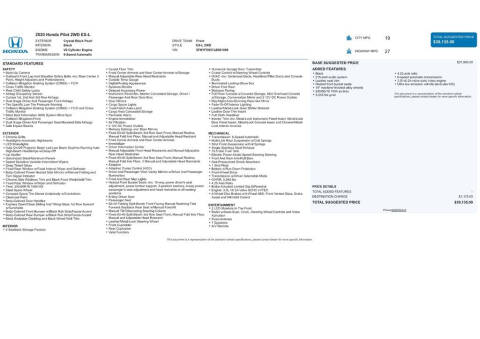 2020 Honda Pilot EX-L