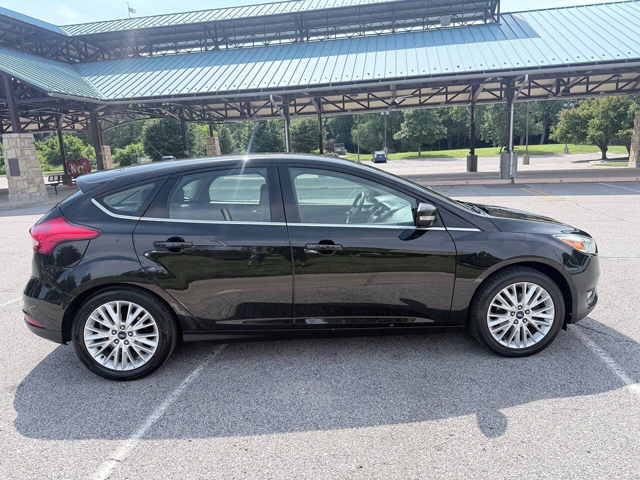 Black 2015 Ford Focus Titanium Titanium 4dr Hatchback 2