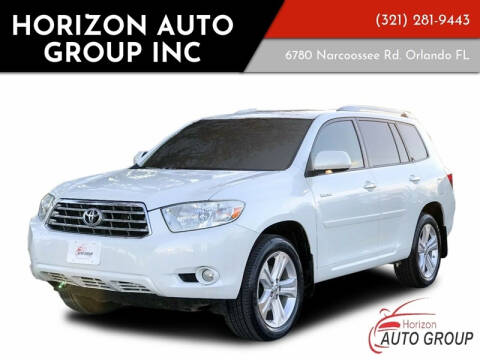2008 Toyota Highlander for sale at HORIZON AUTO GROUP INC in Orlando FL