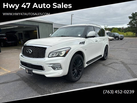 2015 Infiniti QX80 for sale at Hwy 47 Auto Sales in Saint Francis MN