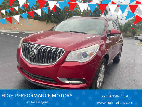 2014 Buick Enclave for sale at HIGH PERFORMANCE MOTORS in Hollywood FL