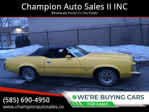 1973 Mercury Cougar for sale at Champion Auto Sales II INC in Rochester NY