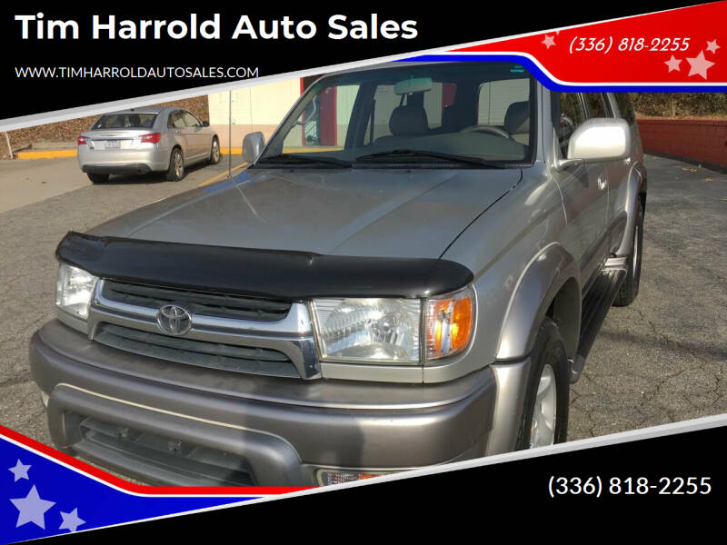 2001 Toyota 4Runner for sale at Tim Harrold Auto Sales in Wilkesboro NC