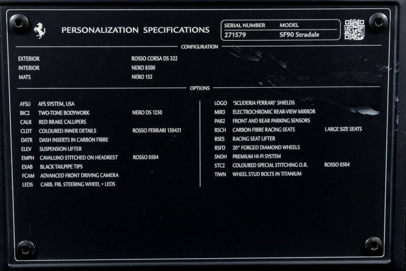 2022 Ferrari SF90 Stradale