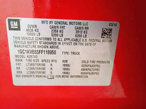 2015 Chevrolet Silverado 2500HD