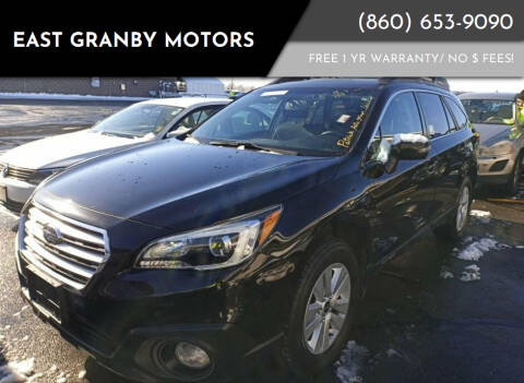 2016 Subaru Outback for sale at EAST GRANBY MOTORS in East Granby CT