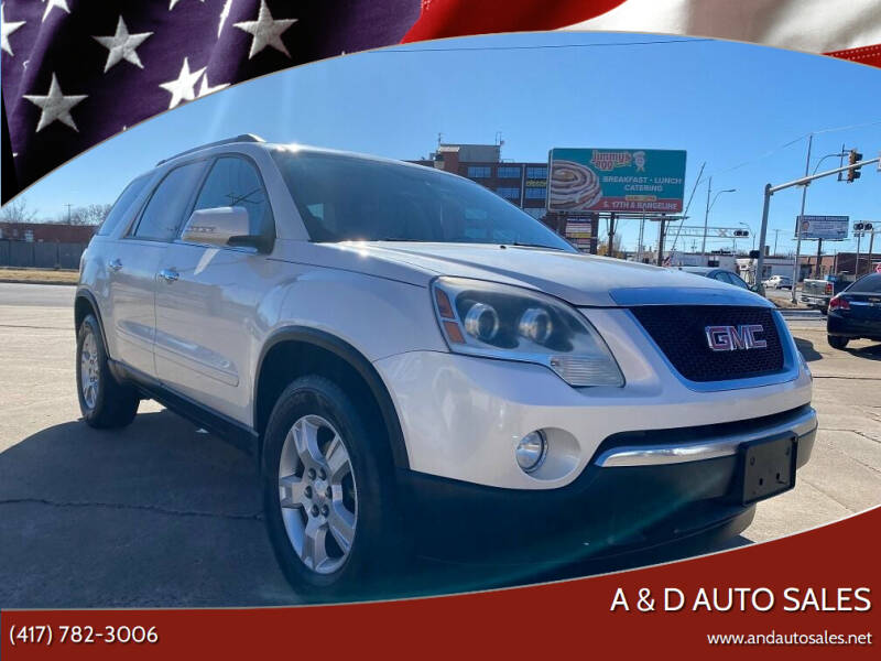 2012 GMC Acadia for sale at A & D Auto Sales in Joplin MO