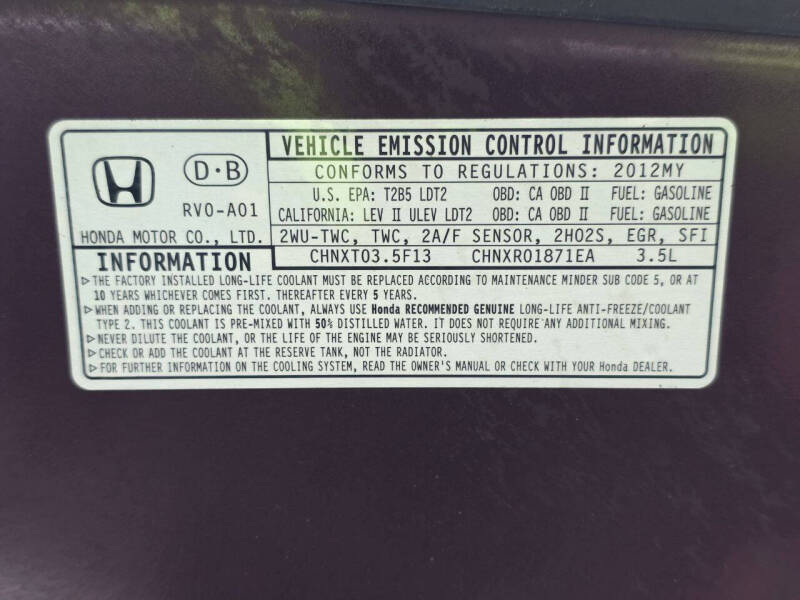 2012 Honda Odyssey LX