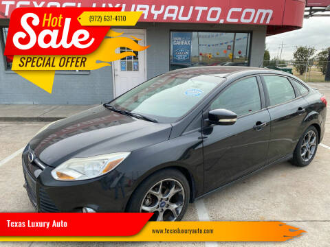 2014 Ford Focus for sale at Texas Luxury Auto in Cedar Hill TX